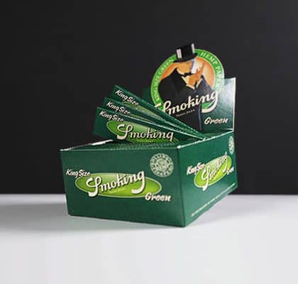 Smoking Papel de enrolar verde de tamanho normal - Tatanka.nl