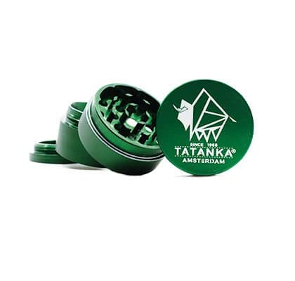 Zielony matowy młynek Tatanka Grinder - Tatanka.nl