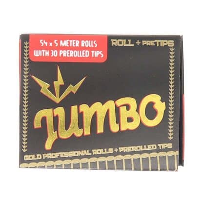 Jumbo Pro Gold Rolls with Prerolled Tips