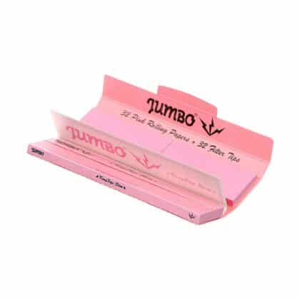 Jumbo King Size Slim cor-de-rosa com Tips