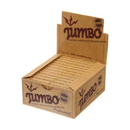 Jumbo Natural King Size Slim with Tips Unbleached