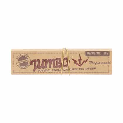 Jumbo Natural King Size Slim con Tips Sin blanquear