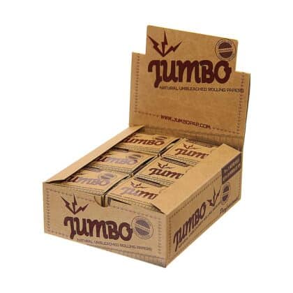 Jumbo Natural Rolls with Prerolled Tips Unbleached