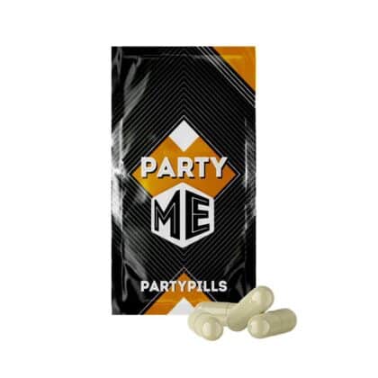 Party Me frente con pastillas de fiesta Tatanka