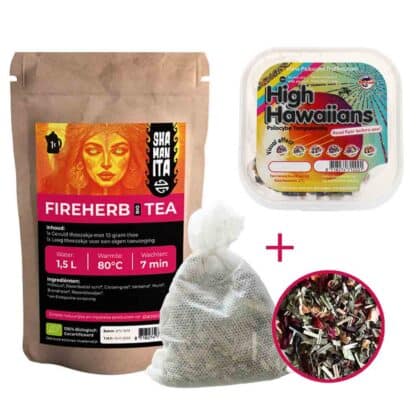 ero Trip Tea con High Hawaiians 25 grammi di tartufi magici e Fireherb Bio Tea per un'esperienza intensa.