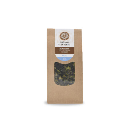 Blaue Lotusblätter Vorderansicht