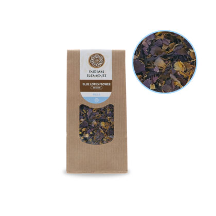 Blue Lotus FLower Front View + Contents