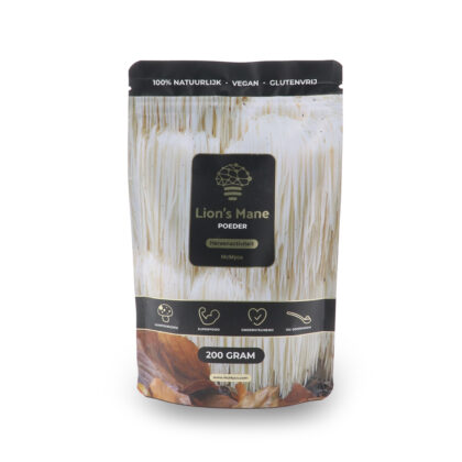 Lions Mane 200 gram zakje voorkant