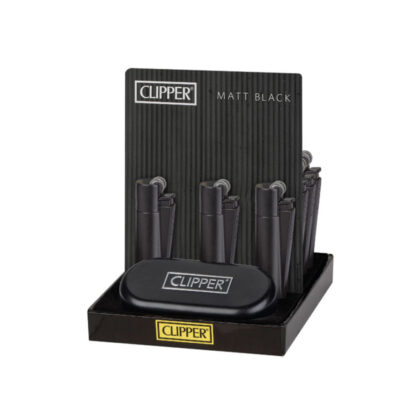 Clipper Metal Matt Black Lighter