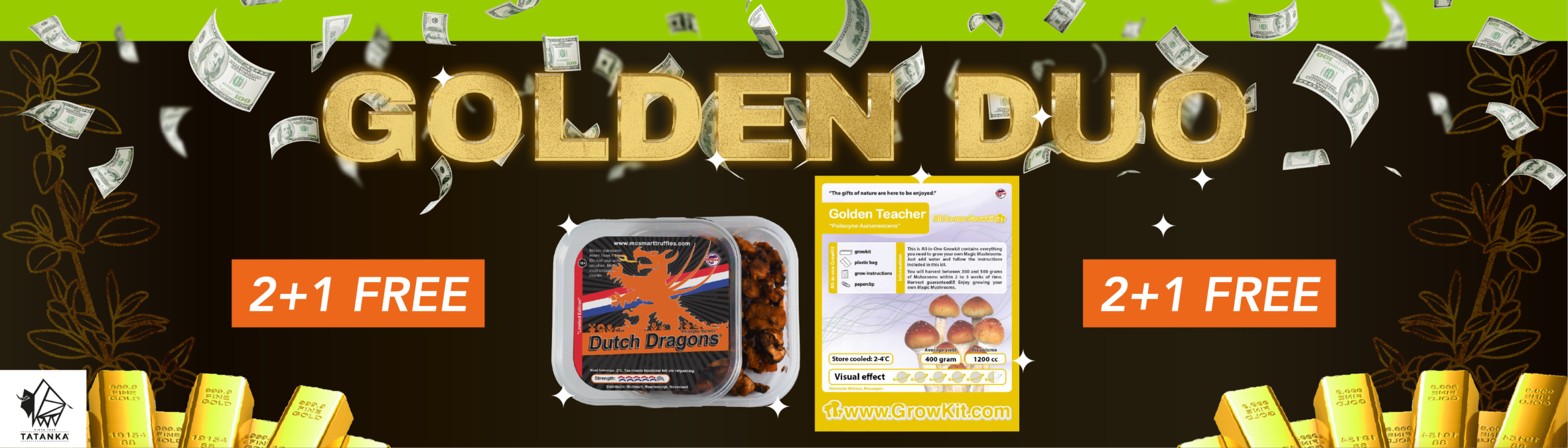 Gouden Duo Breed Steve Tatanka Breed geschubd - Tatanka.nl
