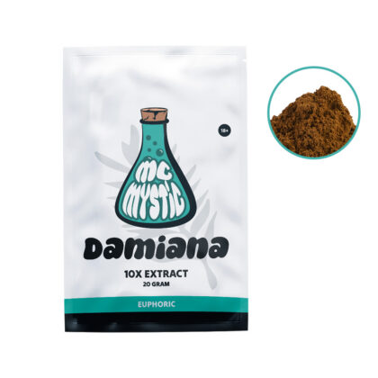 Wyciąg z damiany 10x – widok z przodu + skład McMystic